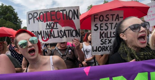 Campaigners protest against raids on sex workers in London