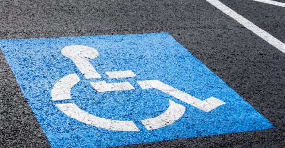 Photo of an accessible parking space